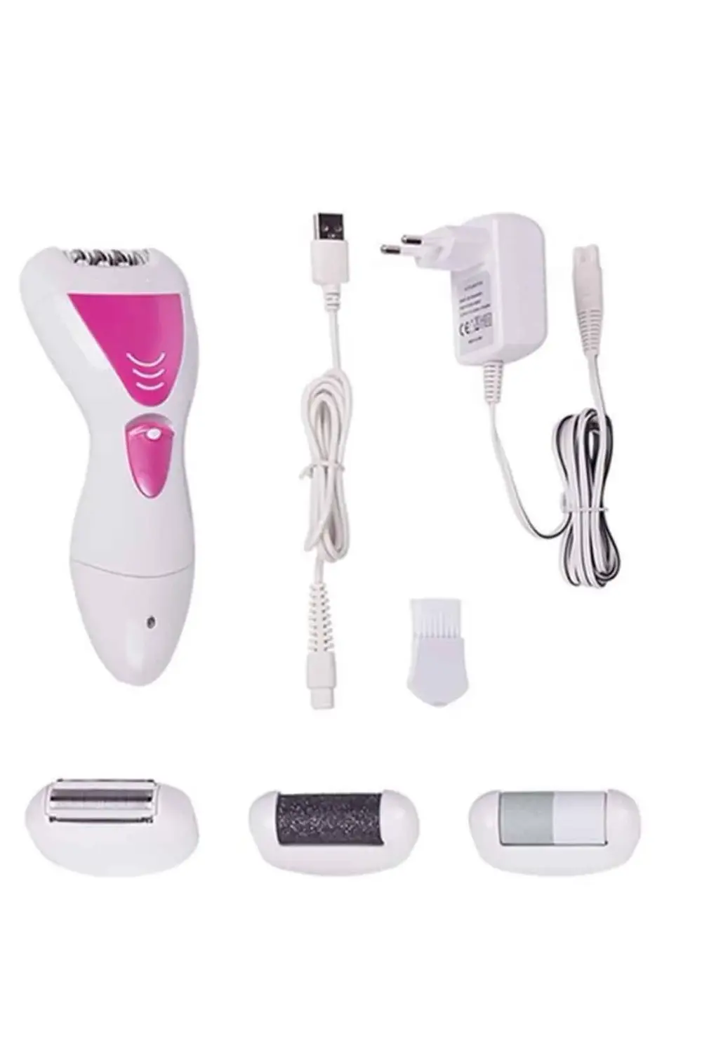 Epilatör Cihazı Epilasyon Aleti Çoklu Başlık Seçeneği Ayak Törpüs