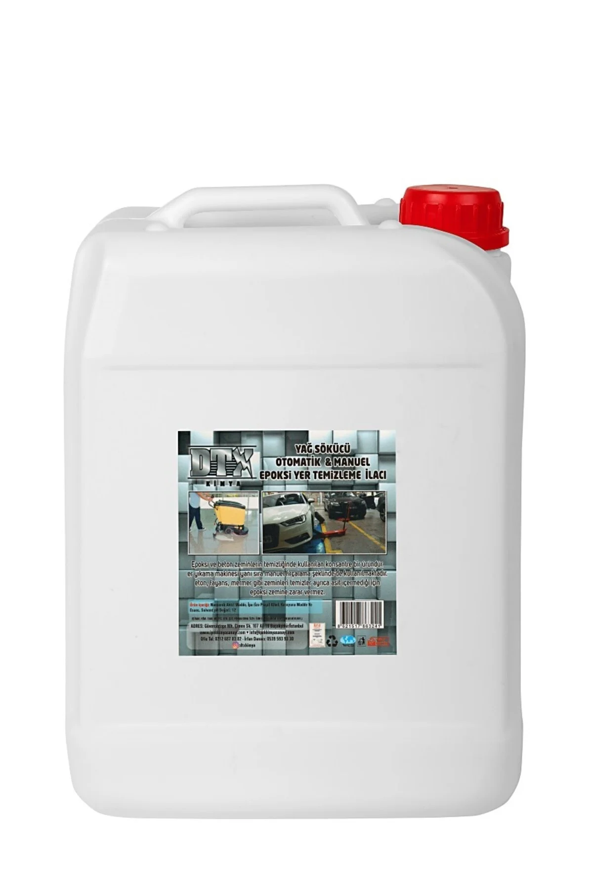 Epoksi Otomatik Ve Manuel Yüzey Temizleme Sıvısı 22/25 Litre