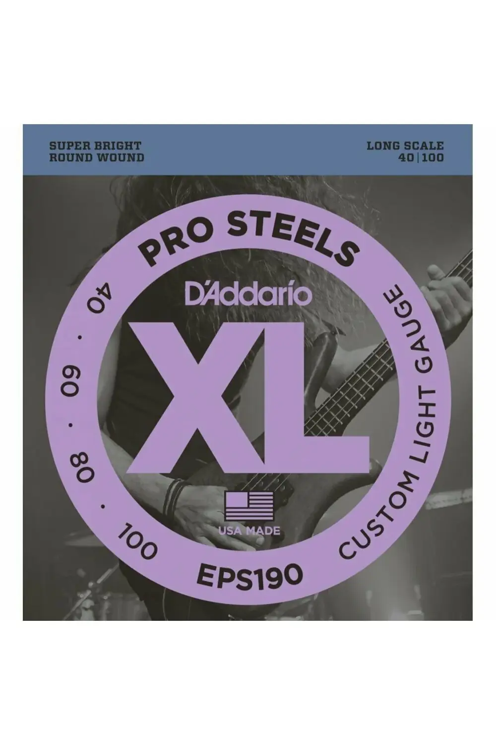 EPS190 BAS GİTAR TEL SETİ, XL, 40-100, LONG SCALE, PROSTE