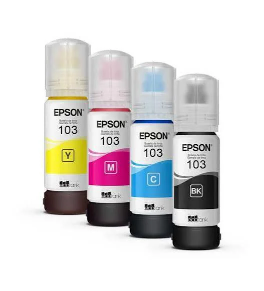 EPSON 103 C-Y-M-K SİYAH-MAVİ-SARI-KIRMIZI 4 RENK ORJİNAL MÜREKKEP EPSON 103 C-Y-M-K SİYAH-MAVİ-SARI-KIRMIZI 4 RENK ORJİNAL MÜREKKEP