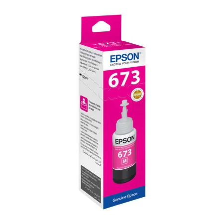 EPSON 673 M KIRMIZI / MAGENTA ORJİNAL MÜREKKEP L800/805/810/850/1