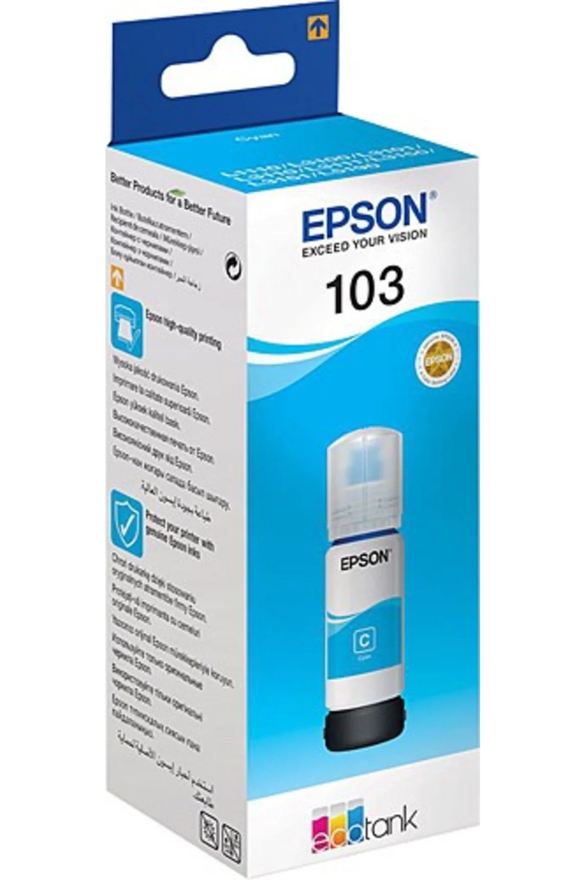 EPSON T00S24A 103 Cyan Mavi Şişe Mürekkep