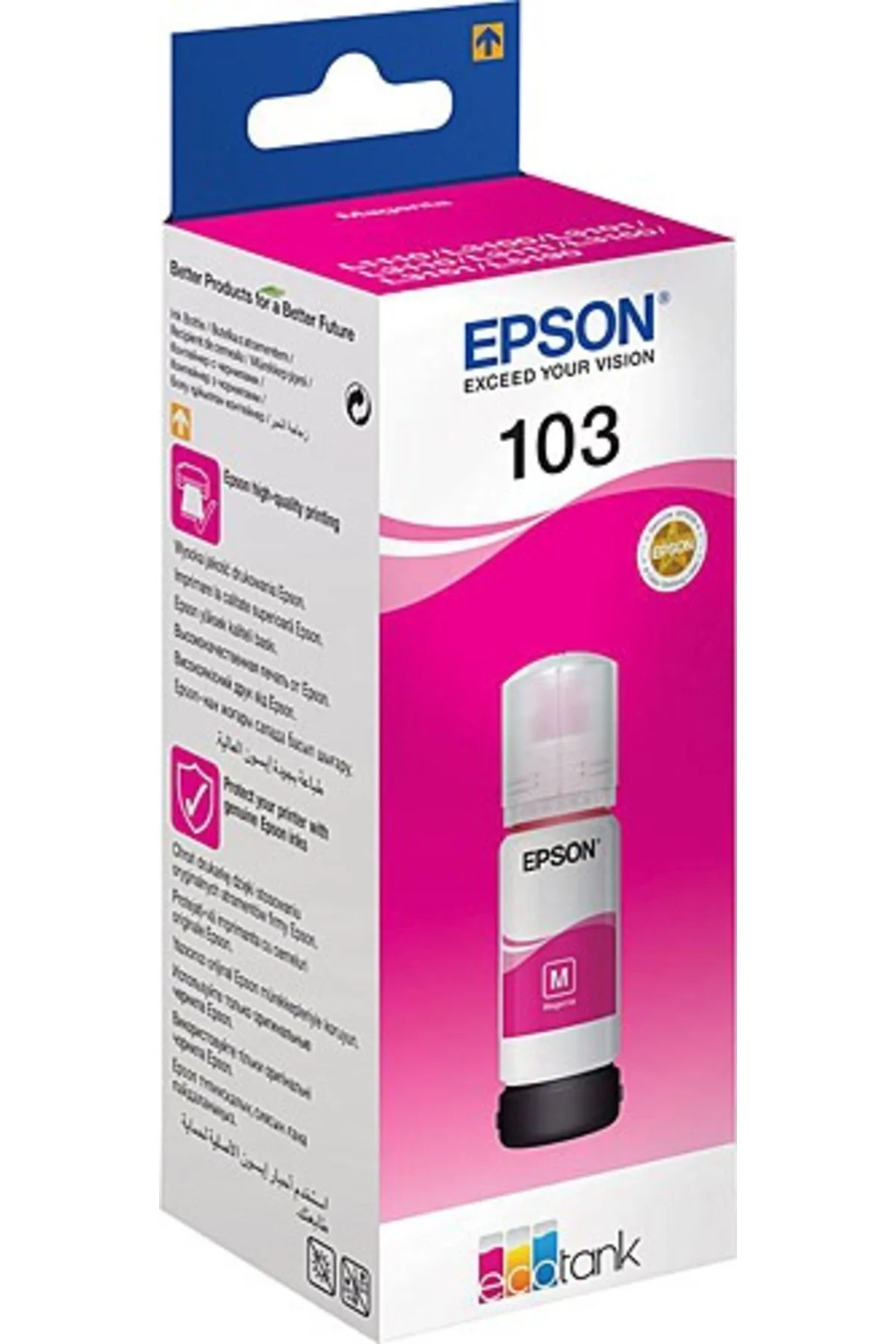 EPSON T00S34A 103 Magenta Kırmızı Şişe Mürekkep EPSON T00S34A 103 Magenta Kırmızı Şişe Mürekkep