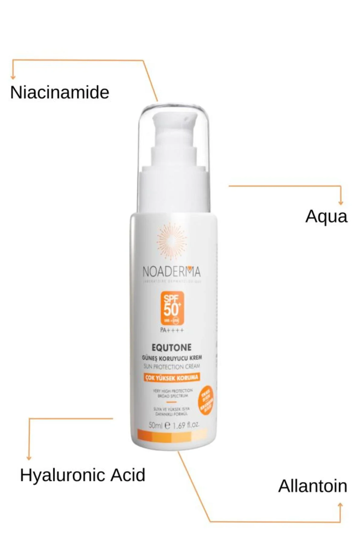 Equtone Leke Karşıtı Güneş Koruyucu Yeni Nesil Filtreli SPF50+ Krem 50 ml - Görsel 2