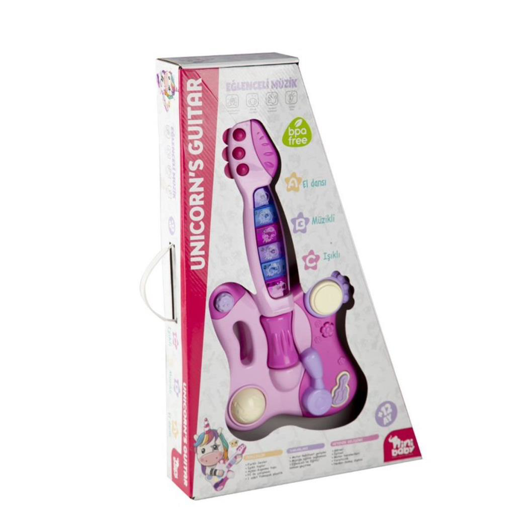 ER-205 Nini Baby Unicorn Işıklı Sesli Müzikli Gitar - Erdem Oyunc ER-205 Nini Baby Unicorn Işıklı Sesli Müzikli Gitar - Erdem Oyunc