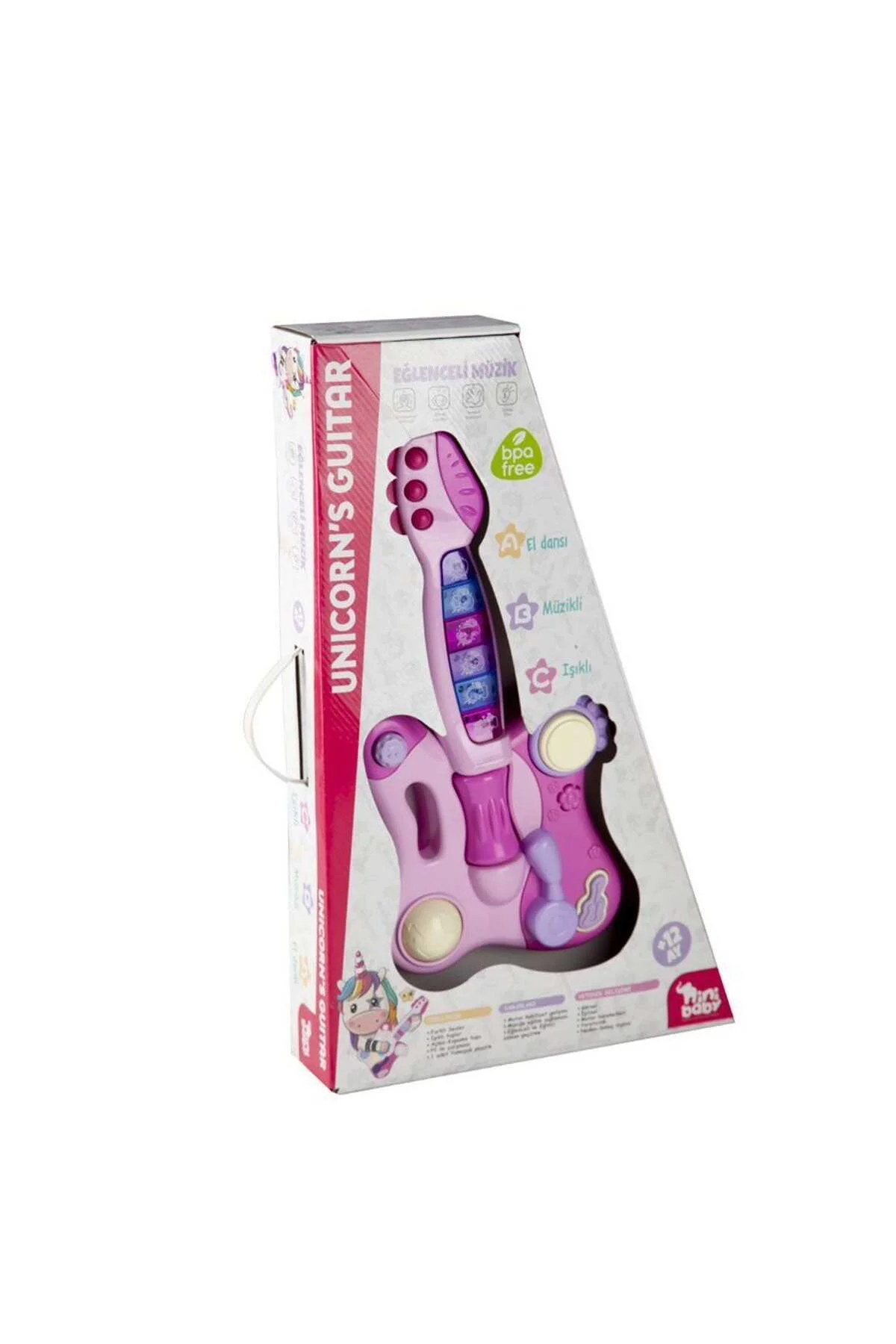 Er-205 Nini Baby Gitar Unicorn Işikli Sesli Müzikli