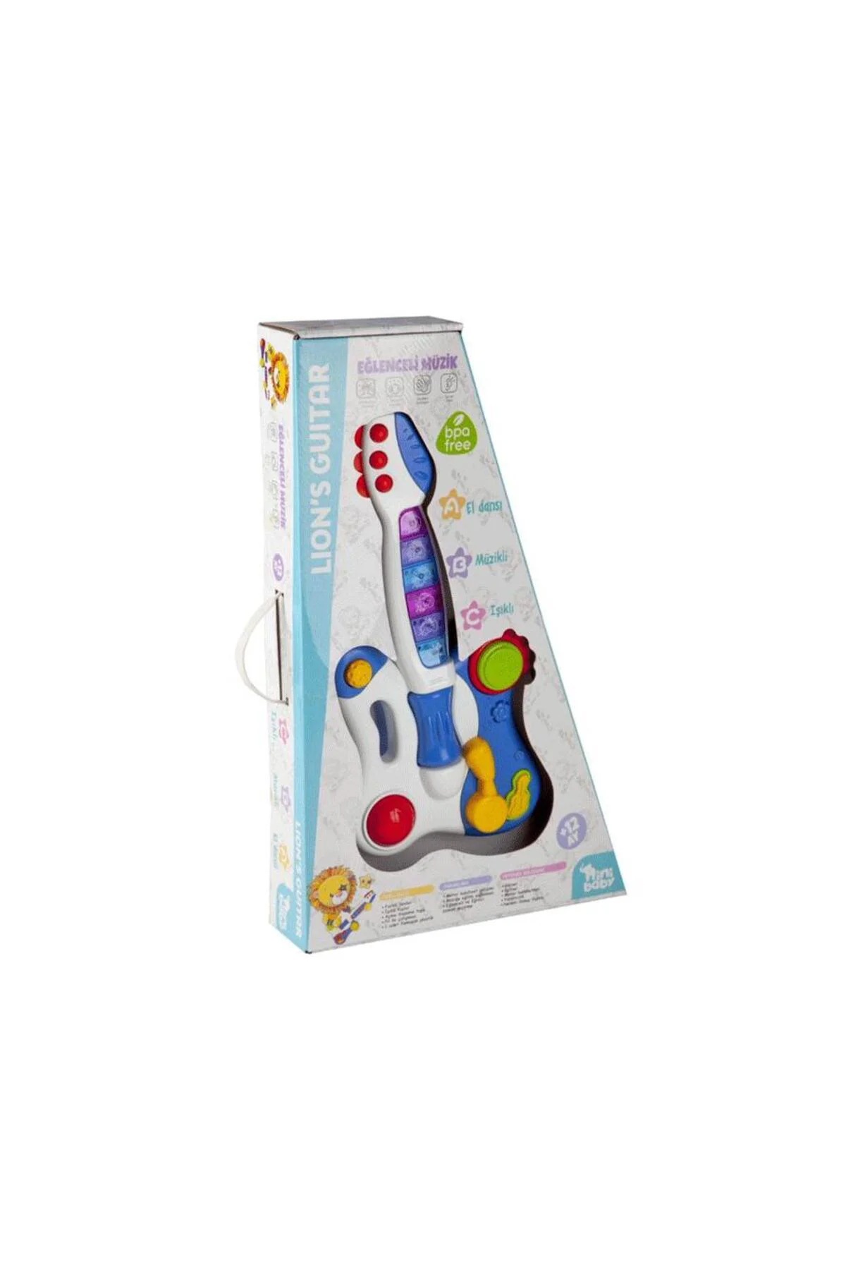 Er-206 Nini Baby Gitar Lion Işikli Sesli Müzikli