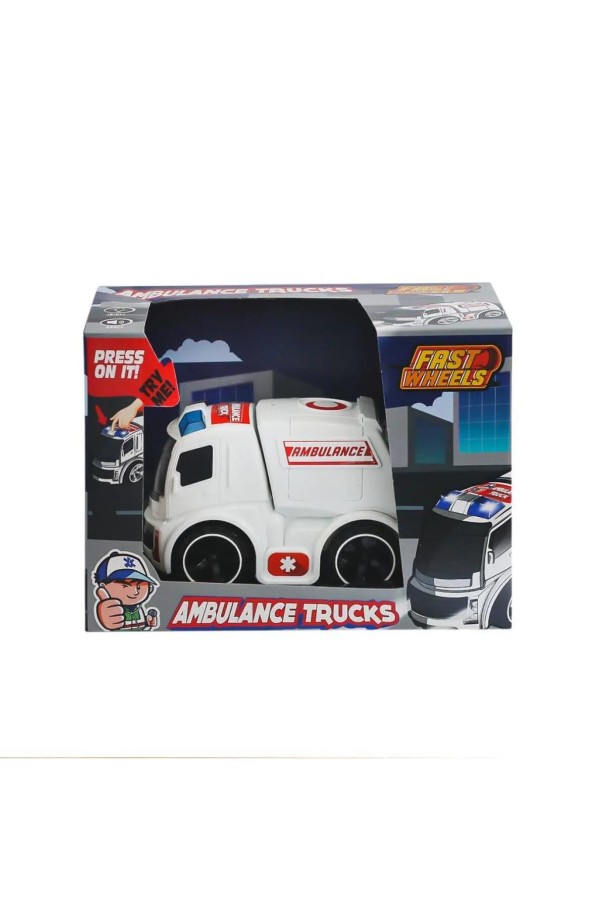 ER-247 Fast Wheels Ambulans Kamyonu -Erdem Oyuncak