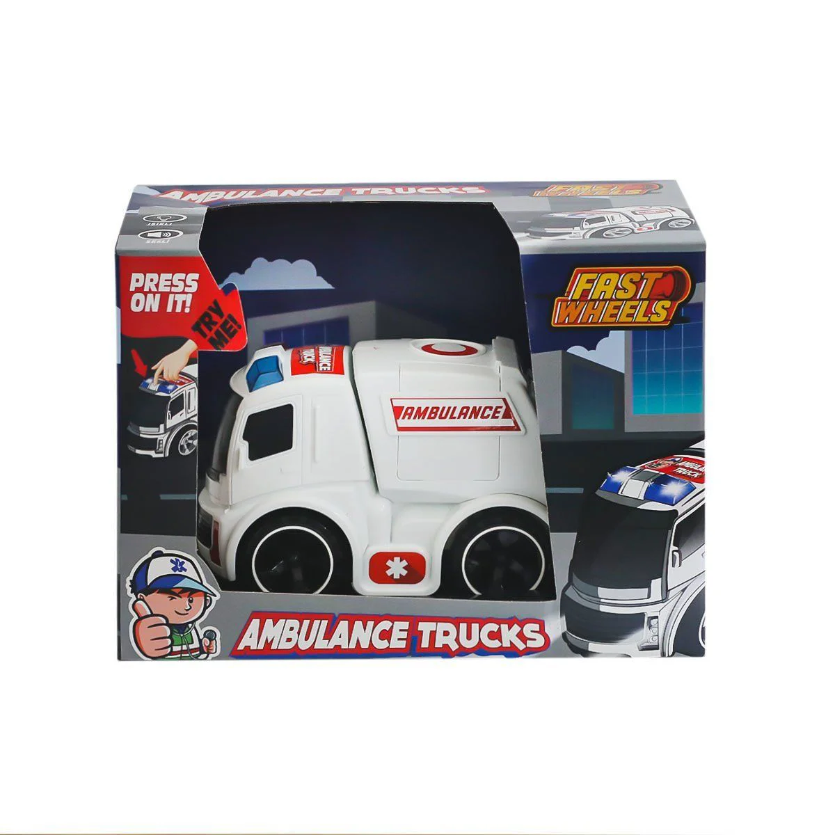 ER-247 Fast Wheels Ambulans Kamyonu -Erdem Oyuncak ER-247 Fast Wheels Ambulans Kamyonu -Erdem Oyuncak