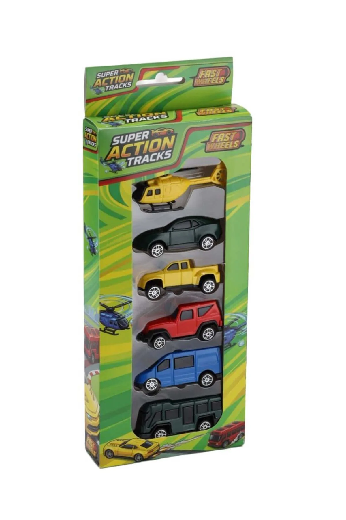 ER-256 FAST WHEELS SUPER ACTION TRACKS 6LI SET 40LI