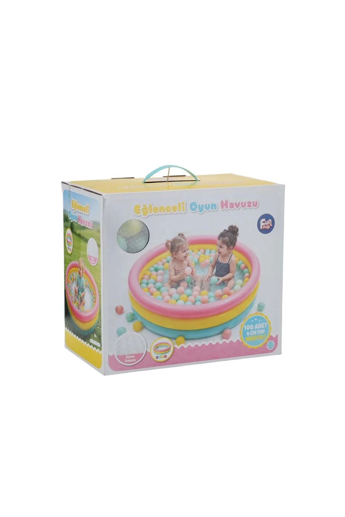 Er-520 Fun Play 85Cm Havuz Üç Renkli İçinde 100 Adet 6Cm Toplu
