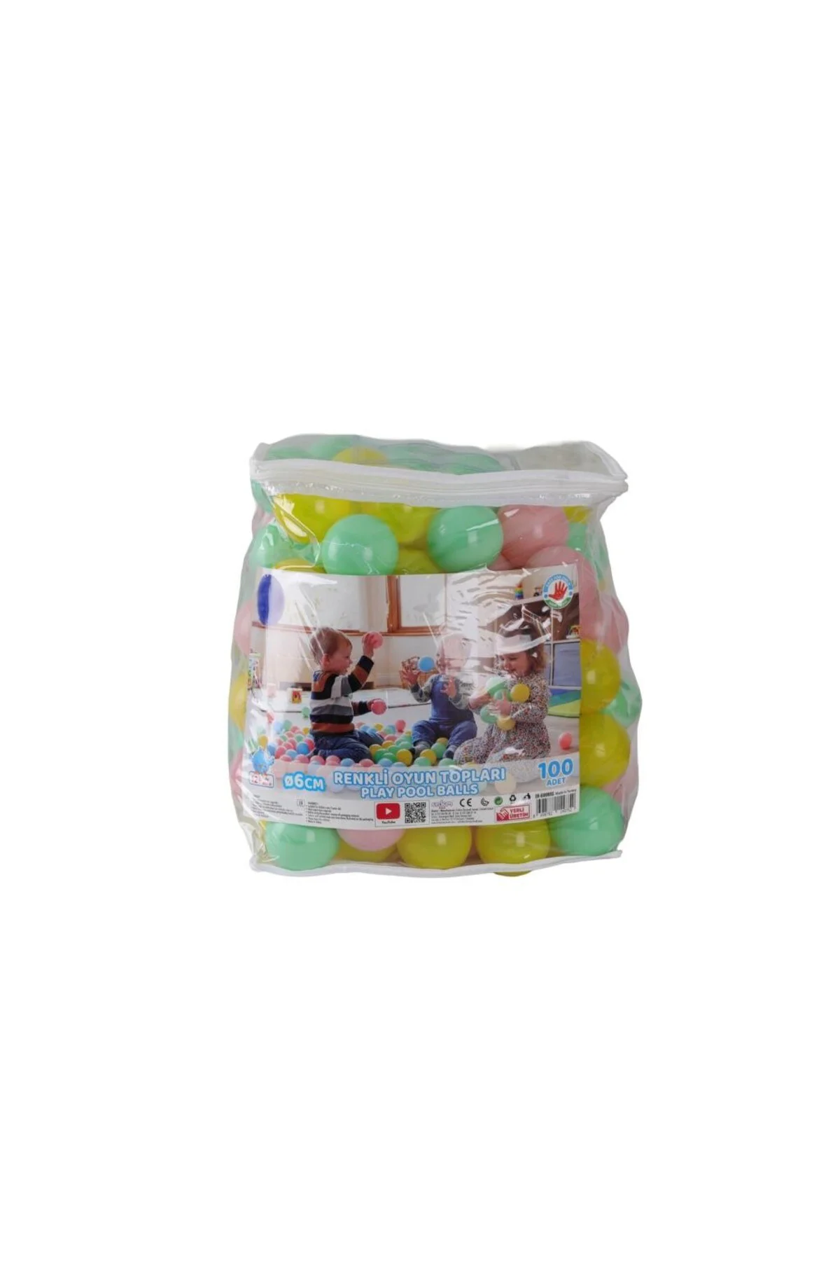 ER-6100 SOFT RENK HAVUZ TOPLARI PVC ÇANTALI