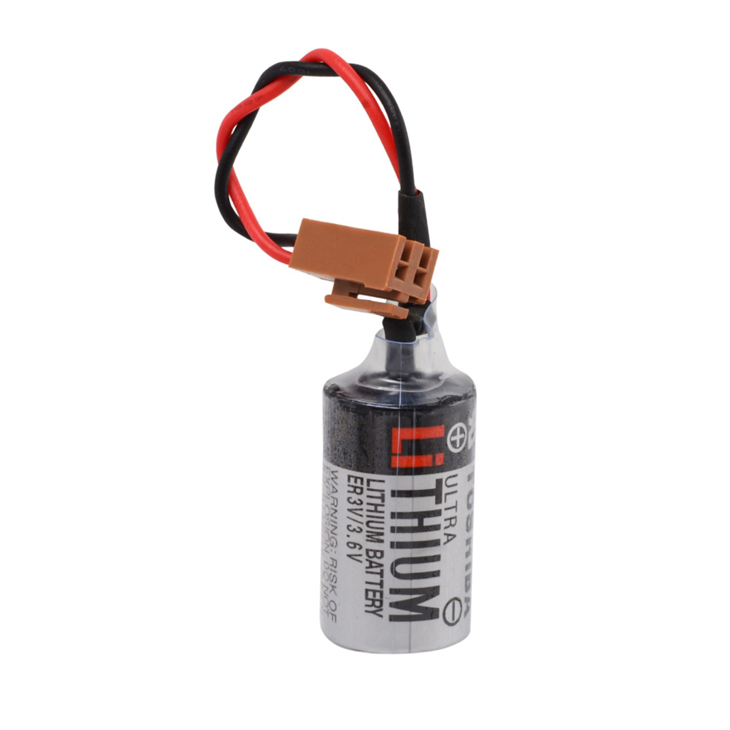 ER3V 3.6V 1/2AA Size Lithium Pil - Kahverengi Soket