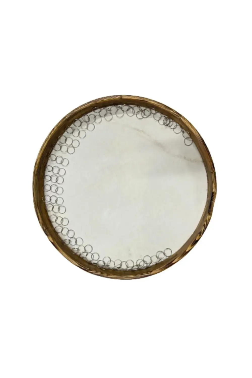 Erbane Bendir Hayvan Derili Halkalı Ceviz Kasnak 50 Cm