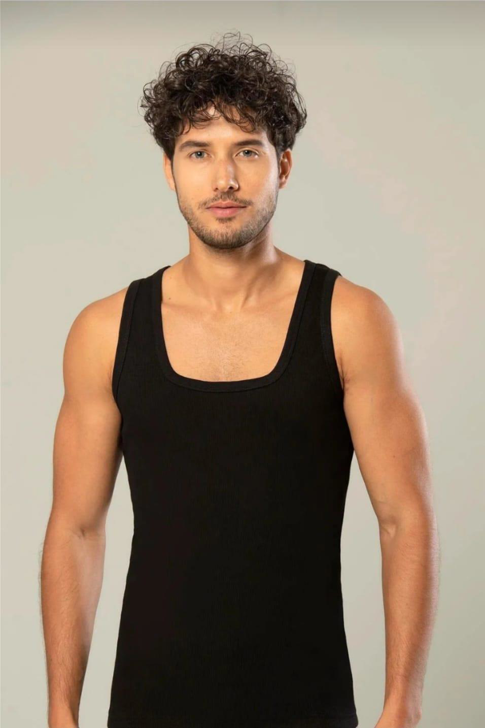 ERDEM 1128 ERKEK KARE YAKA KAŞKORSE ASKILI ATLET 6 ADET