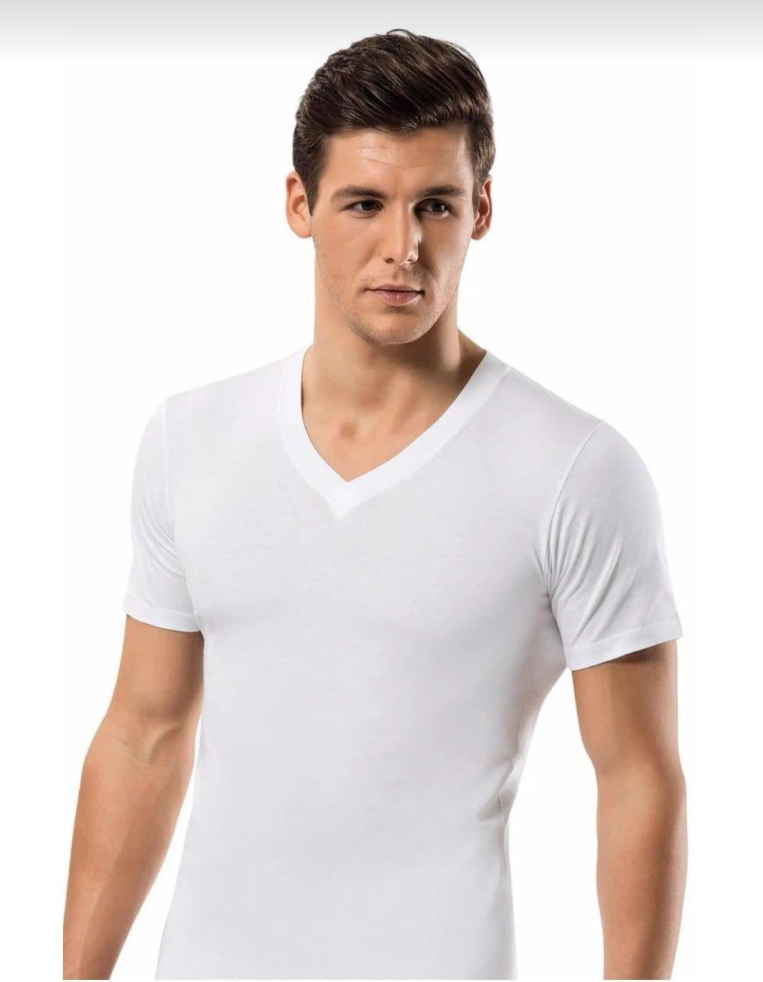 ERDEM 1167 ERKEK KISA KOL V YAKA ATLET 10 ADET