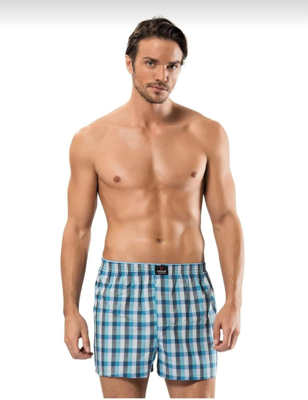 ERDEM 1440 ERKEK DESENLİ POPLİN BOXER 9 ADET