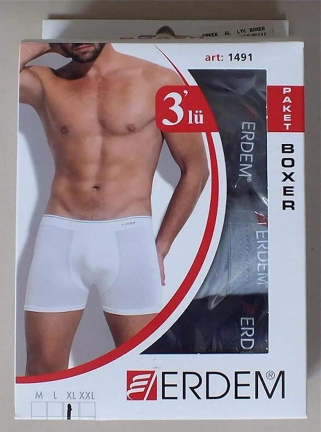 ERDEM 1491 ERKEK LİKRALI BOXER 9 ADET ERDEM 1491 ERKEK LİKRALI BOXER 9 ADET
