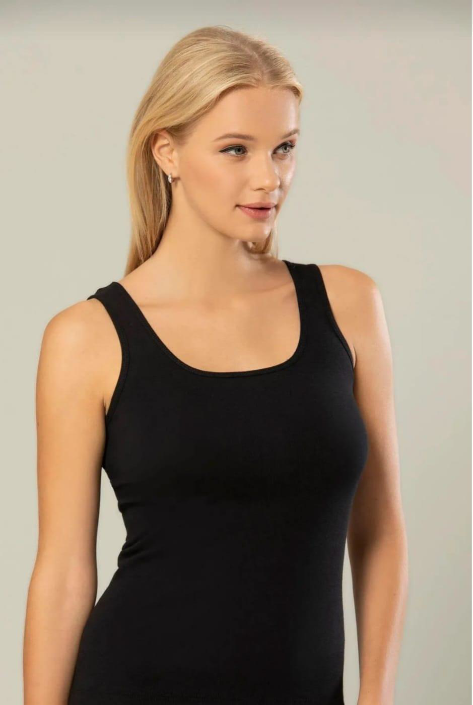 ERDEM 2105 KADIN KALIN ASKILI RİBANA ATLET 12 ADET