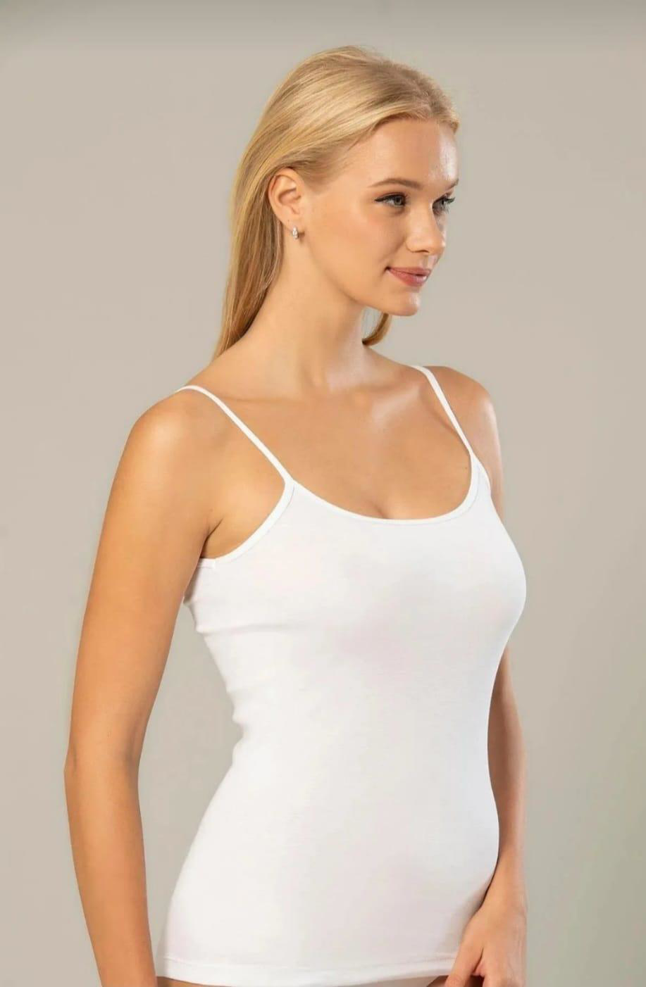 ERDEM 2153 KADIN LİKRALI İP ASKILI ATLET 6 ADET