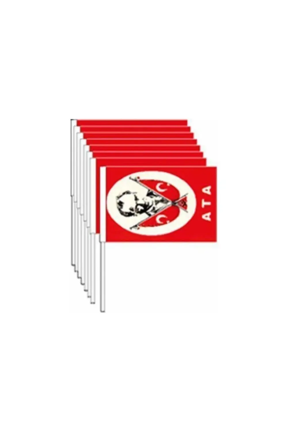 Eren Sopalı Atalı Bayrak 100'LÜ Küçük 12.5 X 19