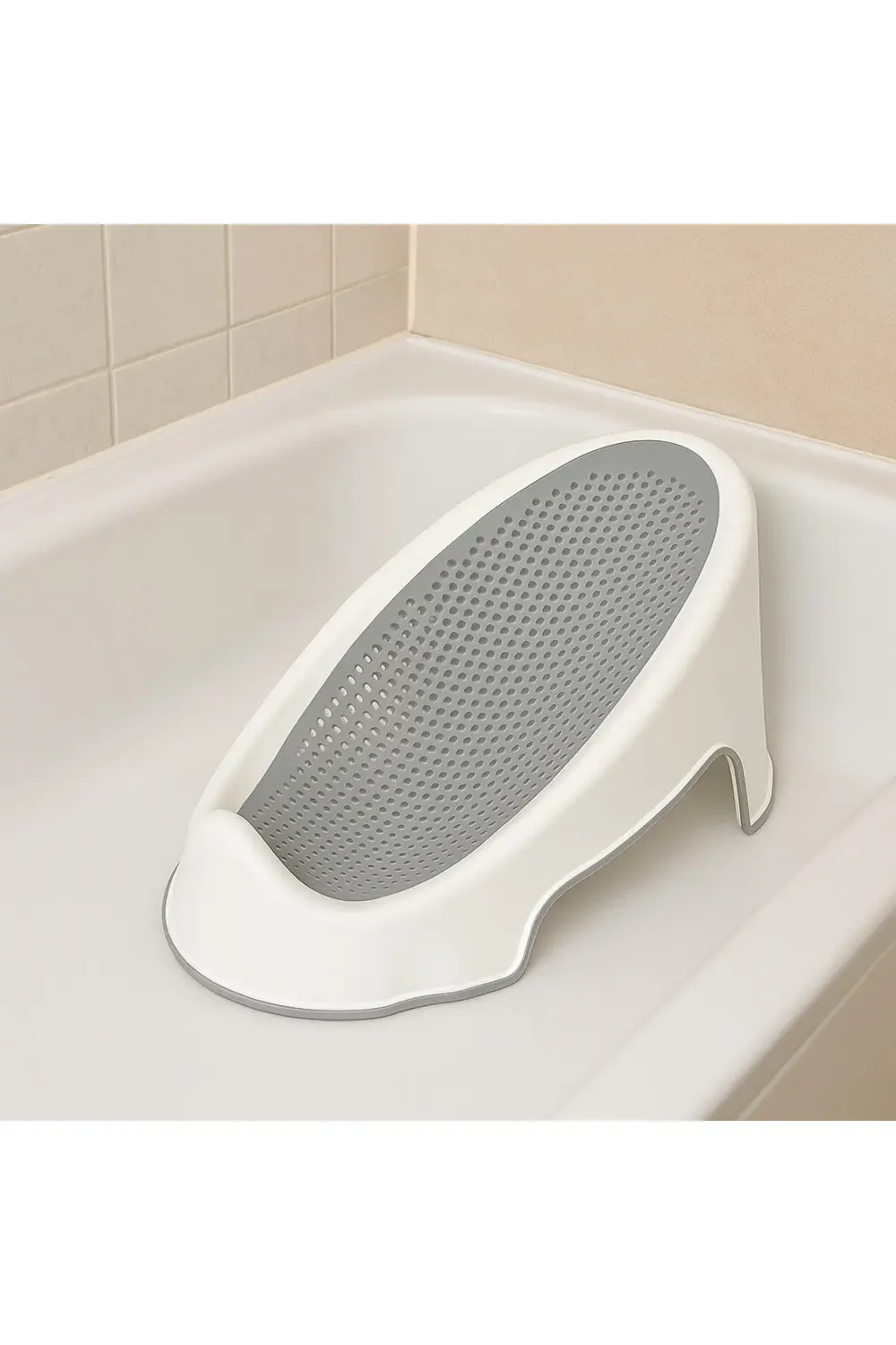 Ergonomik Bebek Banyo Yatağı – Kaymaz, Delikli, Rahat ve Güvenli