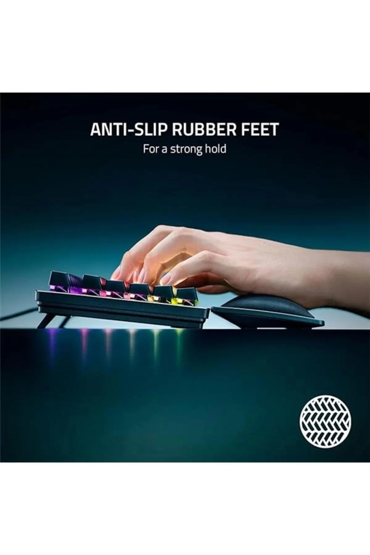 Ergonomik Bilek Desteği Tenkeyless - Ergonomik Suni Deri Klavye B