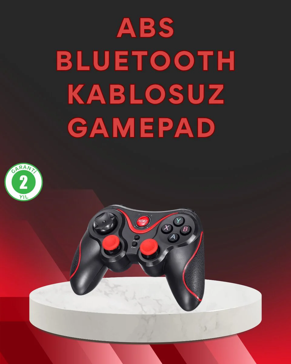 Ergonomik Bluetooth Gamepad - Düşük Gecikme, Kablosuz Oyun Kontrolü
