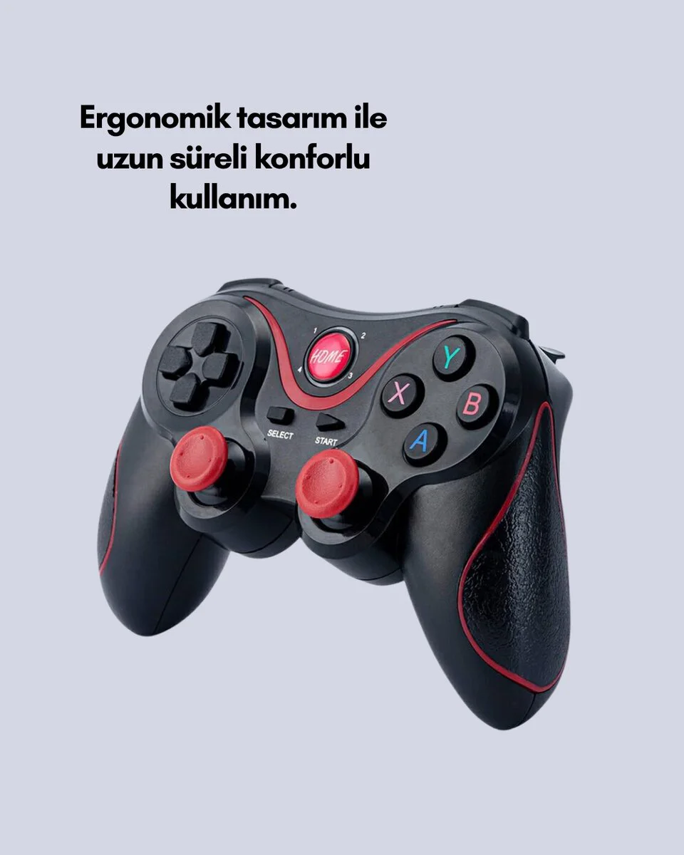 Ergonomik Bluetooth Gamepad - Düşük Gecikme, Kablosuz Oyun Kontrolü
