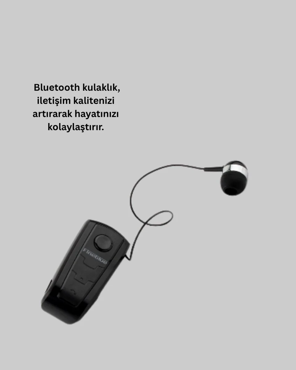 Ergonomik Bluetooth Kulaklık – 8 Saat Konuşma Gürültü Azaltıcı Mikrofon