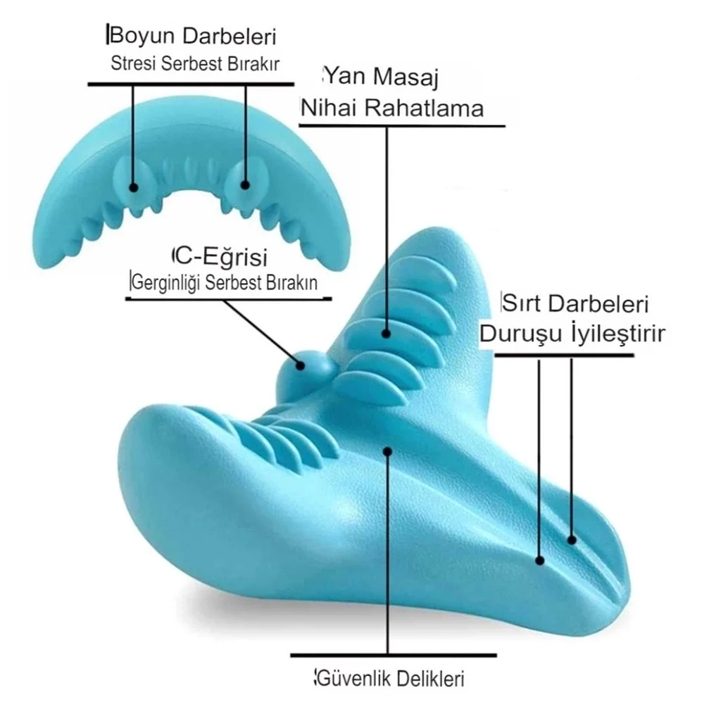 Ergonomik Boyun Masaj Yastığı – Servikal Traksiyon Destekli, Omurilik Ortopedik Yastık Fiyatı, Yorumları ve Özellikleri
