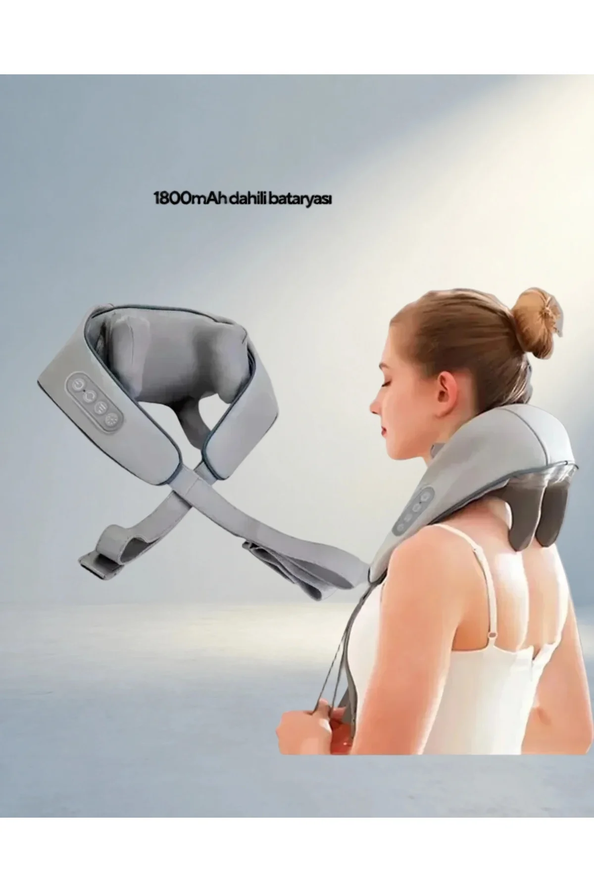 Ergonomik Boyun Masaj Aleti 1800Mah Şarjlı U Tasarım Ergonomik Boyun Masaj Aleti 1800Mah Şarjlı U Tasarım