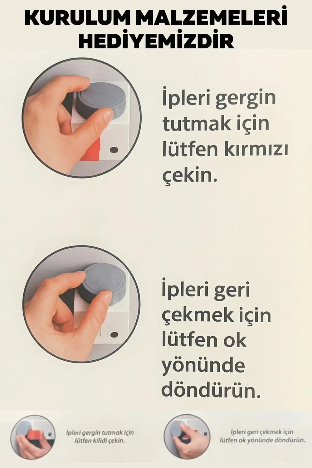Ergonomik Çamaşırlık 5 Metre 5 İp, Kaliteli İpler, Önce Çek Sonra