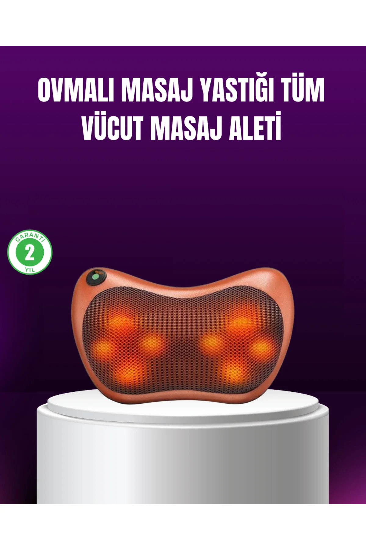 Ergonomik Derin Yoğurmalı Boyun Bel Sırt Masaj Cihazı Priz Çakmak
