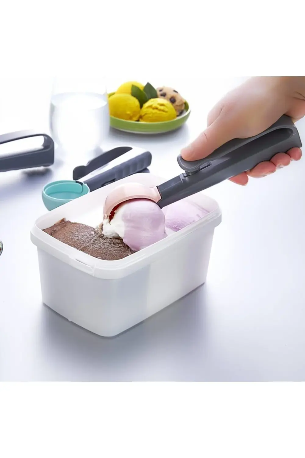 Ergonomik Dondurma Kaşığı Profesyonel Dondurma Kaşığı