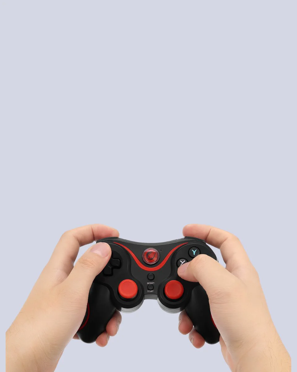 Ergonomik Kablosuz Bluetooth Gamepad - Titreşimli, 10m Kesintisiz Bağlantı