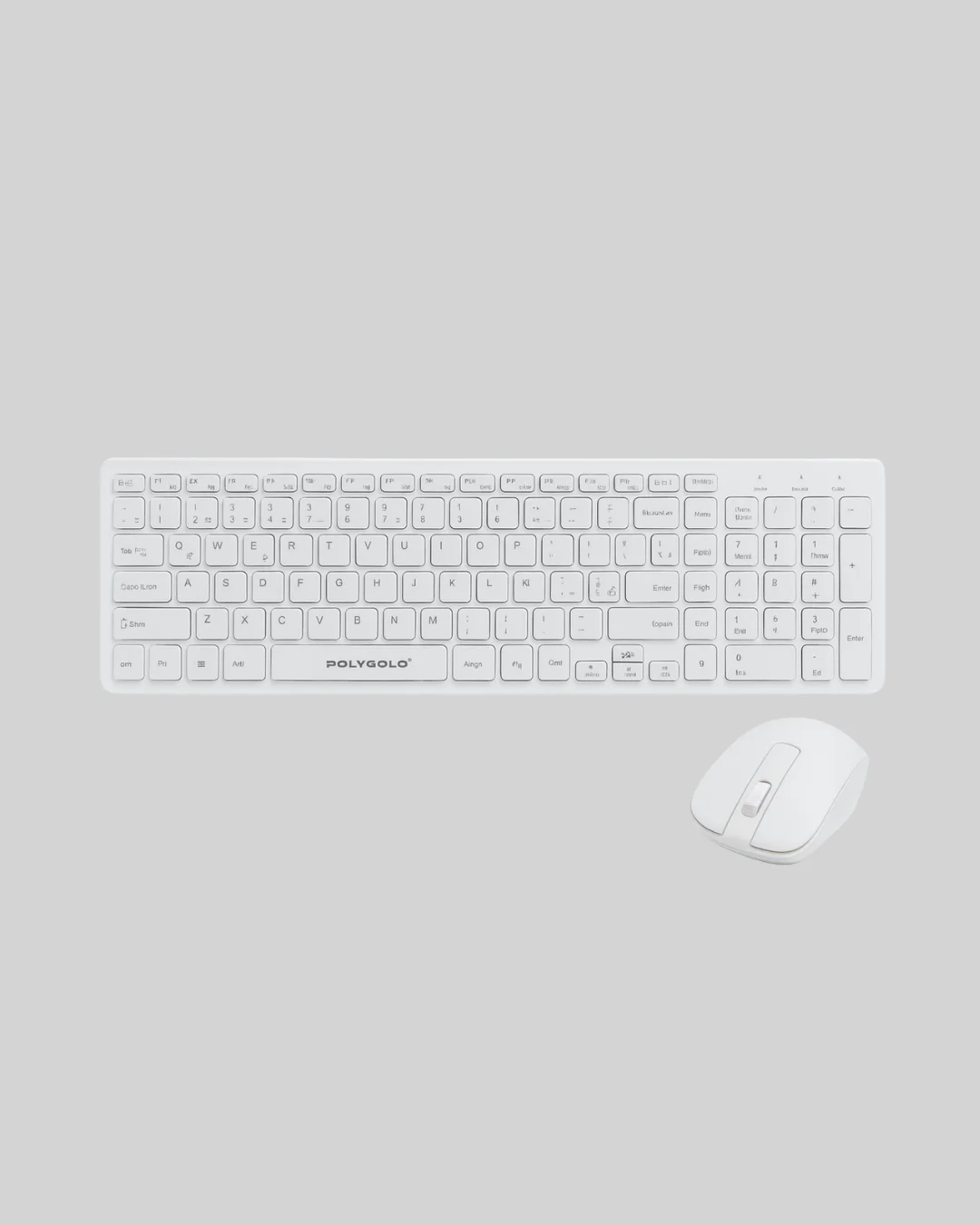 Ergonomik Kablosuz Klavye Mouse Takımı - Tam Boy, Sessiz ve Güven