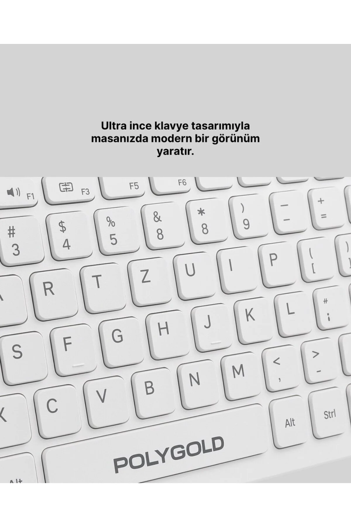 Ergonomik Kablosuz Klavye Mouse Takımı - Tam Boy, Sessiz ve Güven