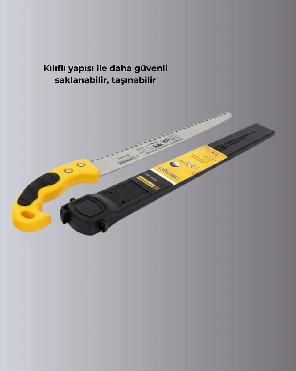 Ergonomik Kılıflı Budama Testeresi 270mm - Dayanıklı Bahçe Bıçağı