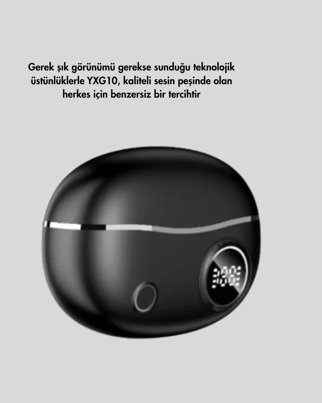 Ergonomik Klipsli Kablosuz Kulaklık – 30 Saat Pil ve Dokunmatik Kontrol Özelliği