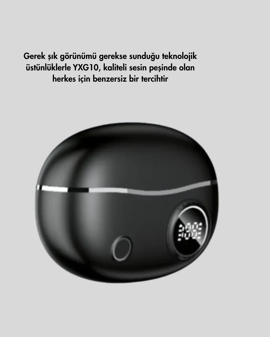 Ergonomik Klipsli Kablosuz Kulaklık – 30 Saat Pil ve Dokunmatik Kontrol Özelliği