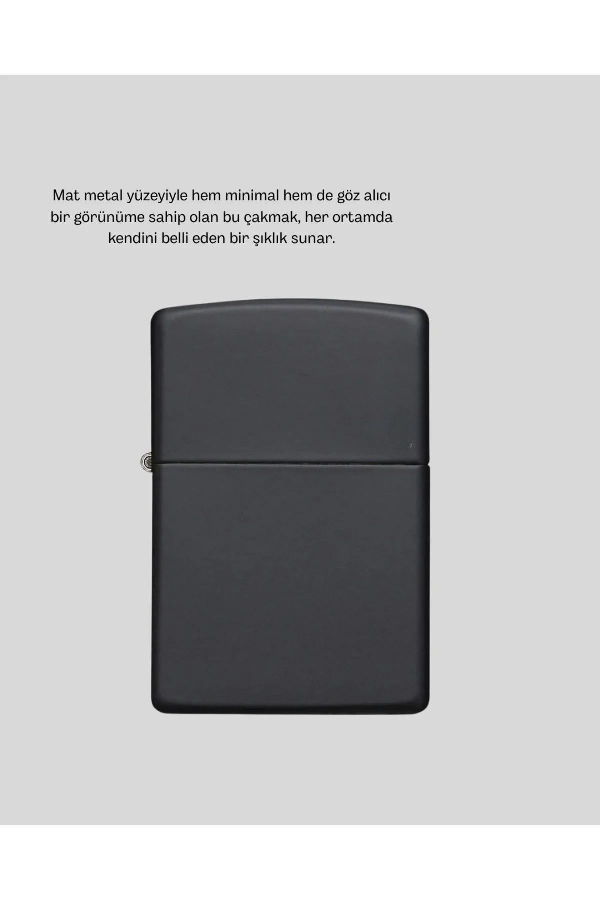 Ergonomik Metal Çakmak Mat Kaplamalı ve Şık Tasarımlı Aksesuar