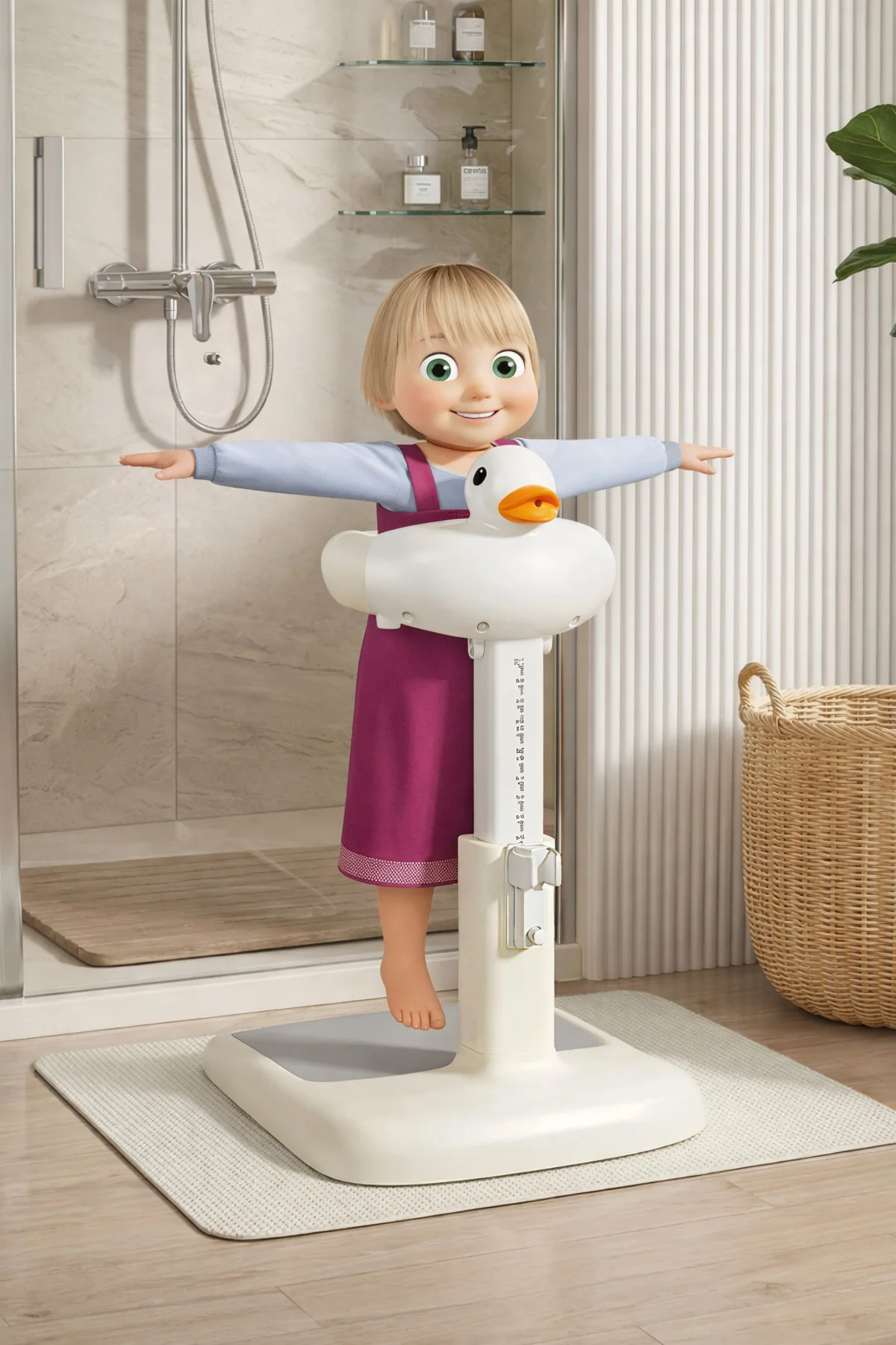 Ergonomik Ördekli Bebek Banyo Küveti Ayarlanabilir Boy Kaymaz Tab