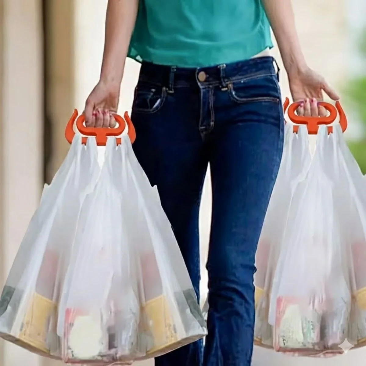 '' Ergonomik Poşet Taşıma Aparatı – Ağır Yük Taşıyıcı Tutacak, Elden Kesme Yapmayan Kolay Taşıma Kancası, Market ve Alışveriş Çantası Taşıyıcısı