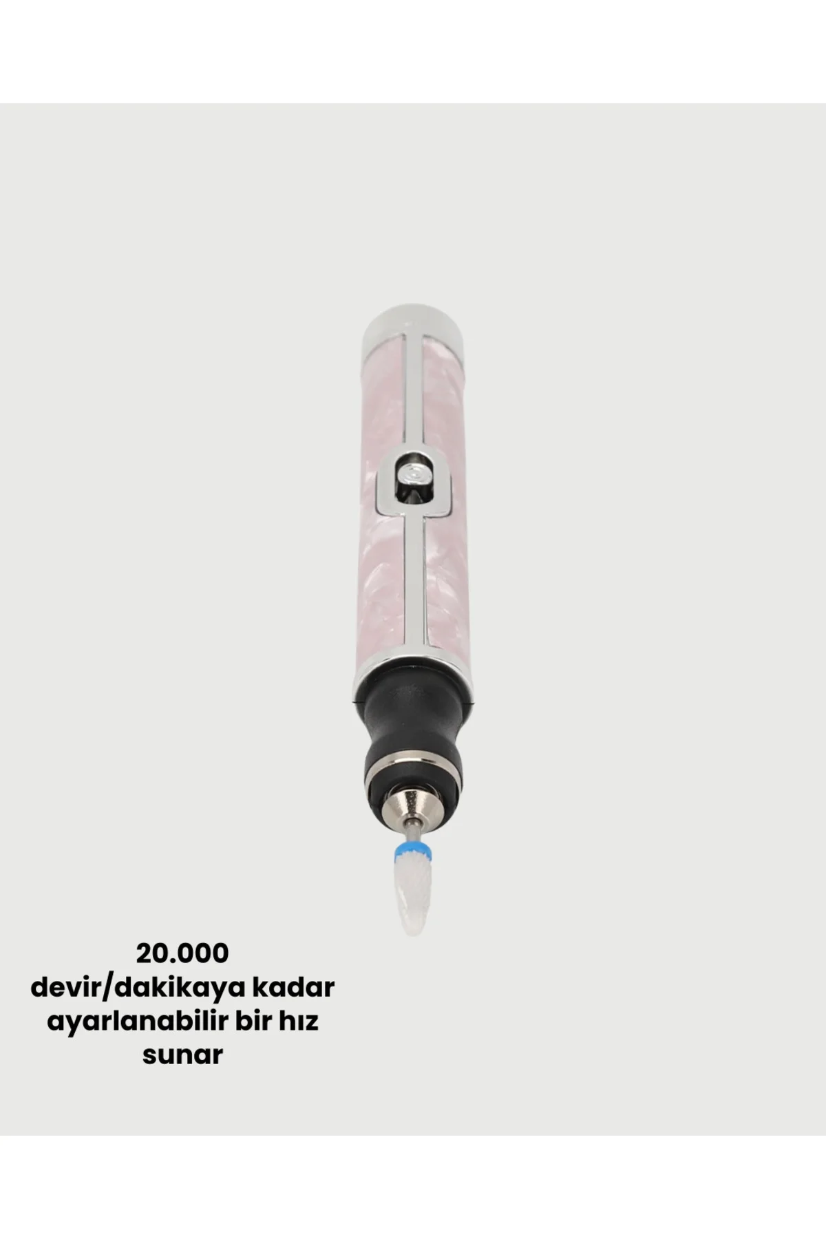 Ergonomik Saplı 20.000 RPM Hız Kontrollü Manikür Pedikür Makinesi