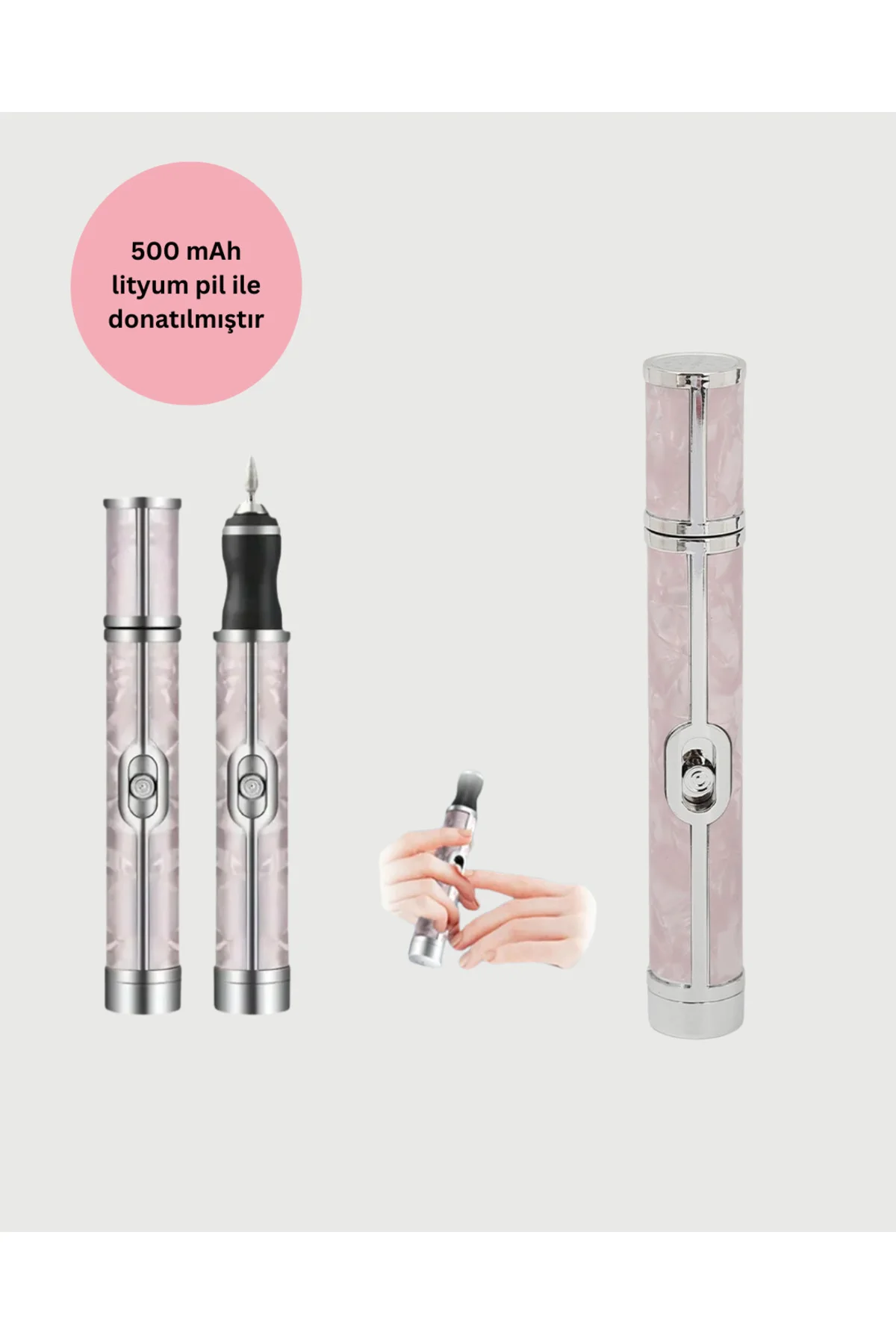 Ergonomik Saplı 20.000 RPM Hız Kontrollü Manikür Pedikür Makinesi