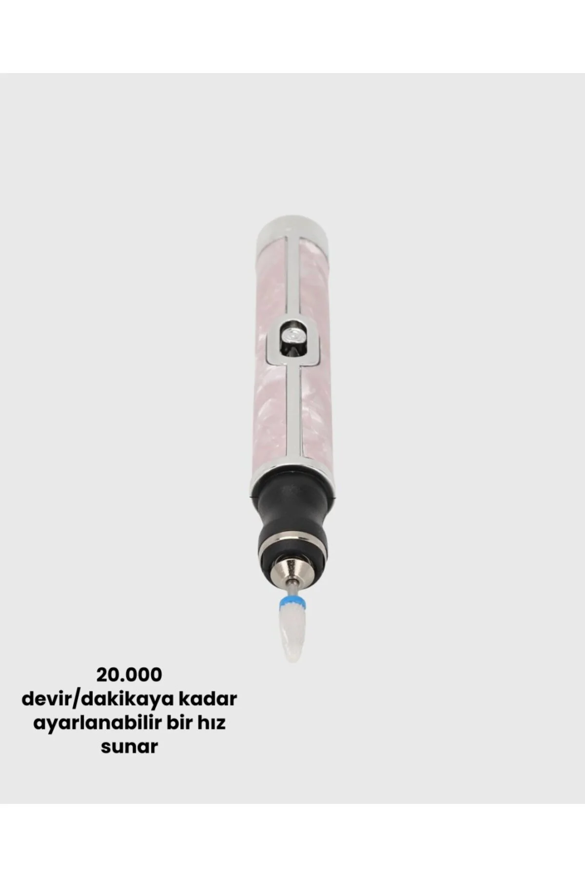 Ergonomik Saplı 20.000 Rpm Hız Kontrollü Manikür Pedikür Makinesi