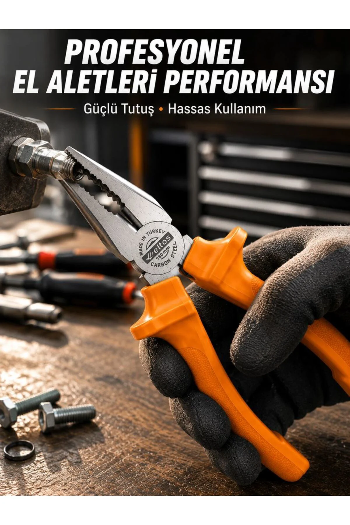Ergonomik Saplı Hassas Kavrama Dövme Çelik Pense