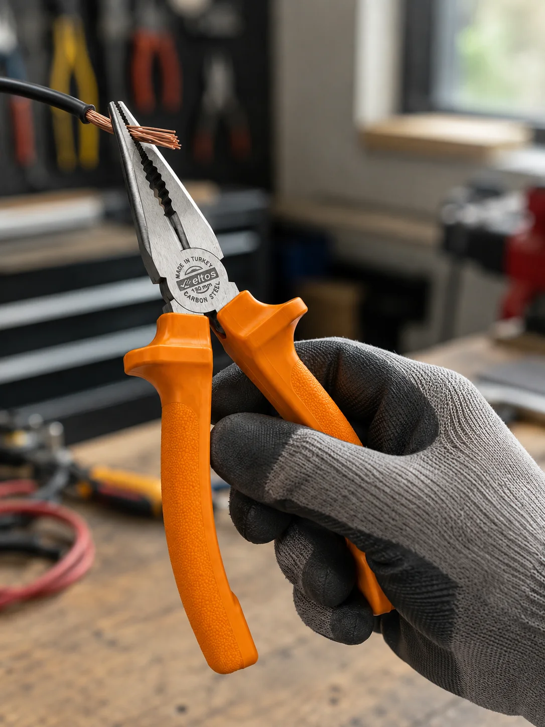 Ergonomik Saplı Hassas Kavrama Dövme Çelik Pense