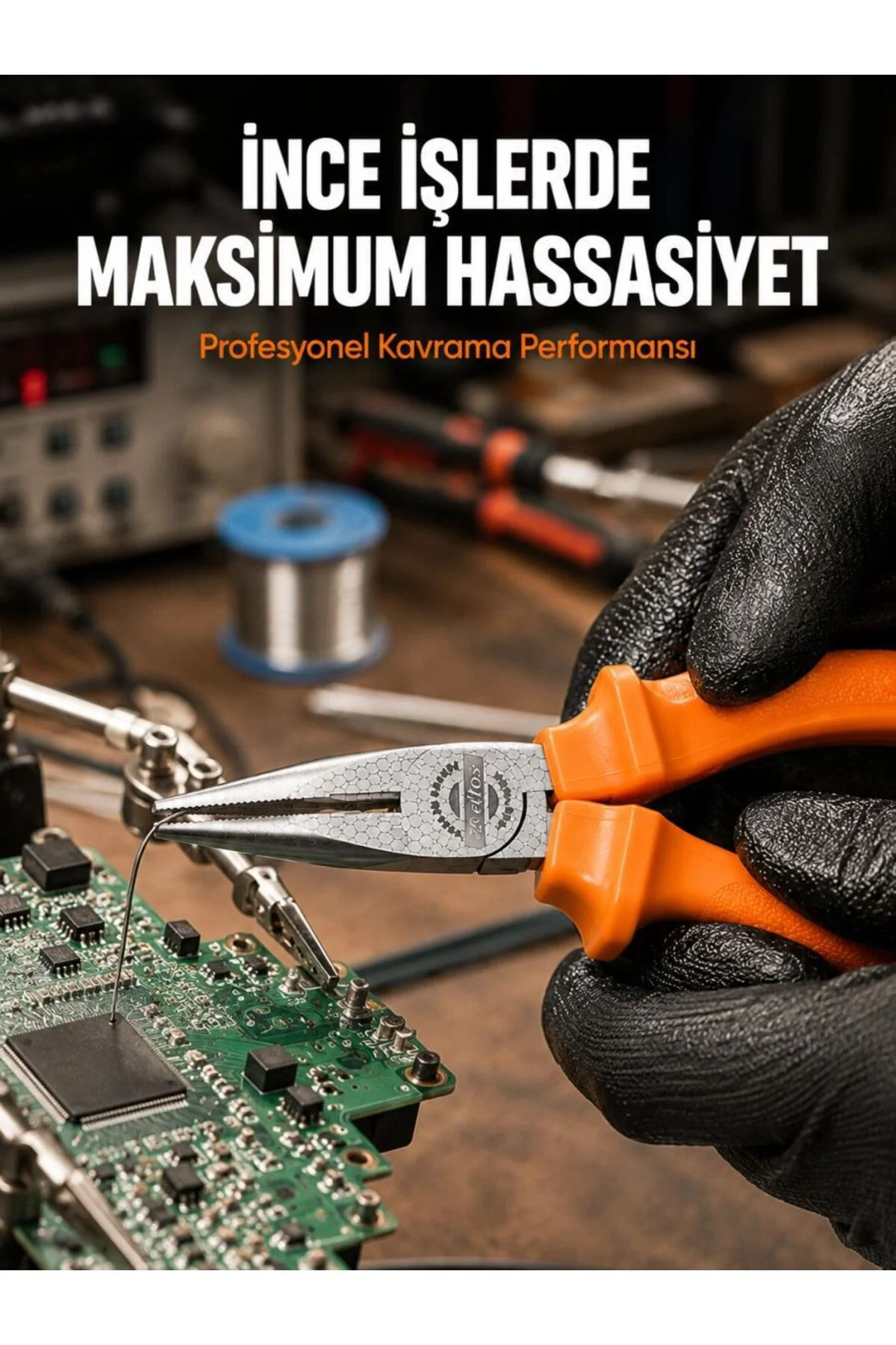 Ergonomik Saplı Profesyonel Kargaburun Dayanıklı Dövme Çelik Gövd